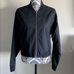 rag & bone black bristol bomber jacket size L NWT